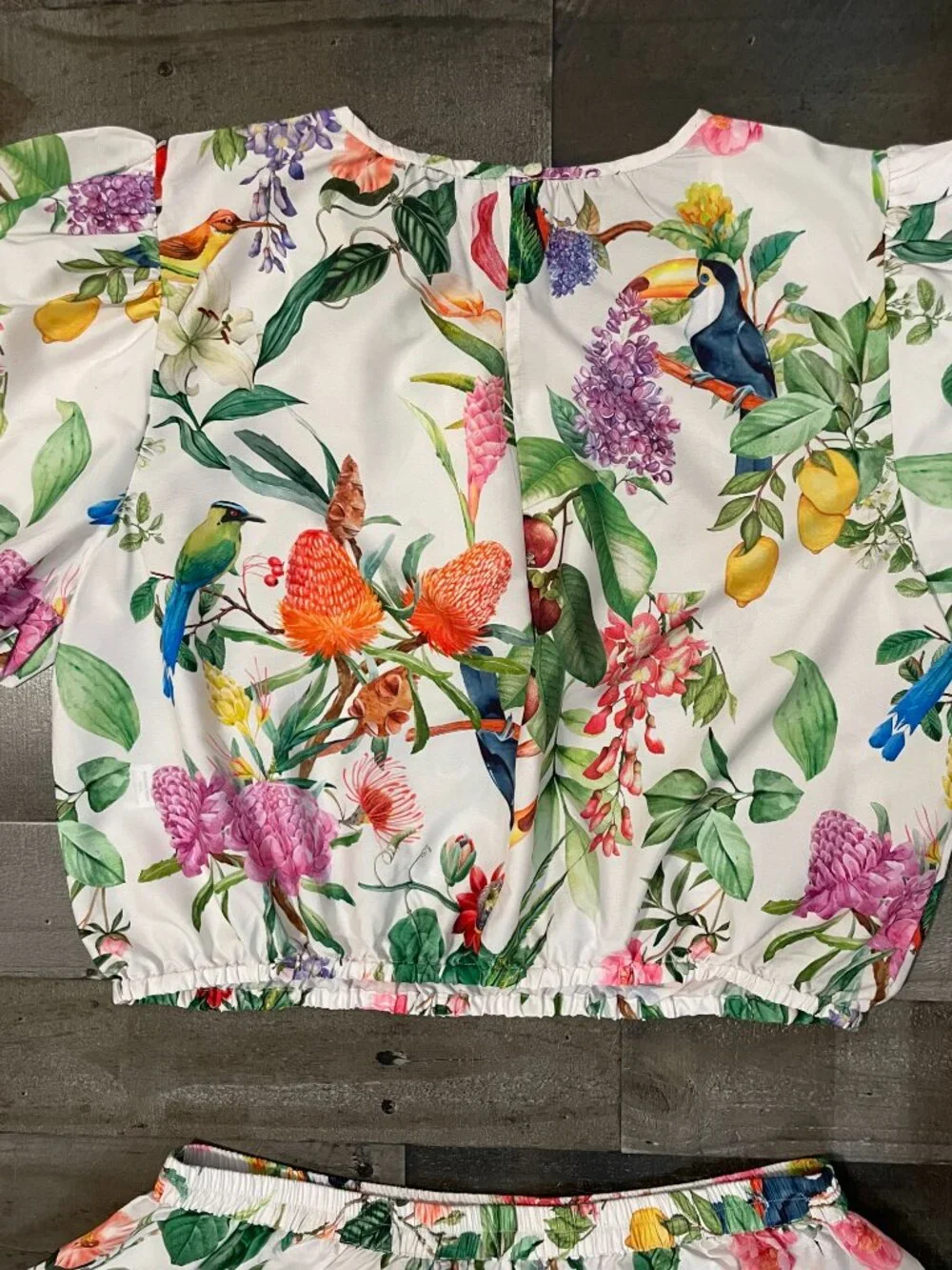 Calypso St. Barth Women’s Floral Bird 2-Piece Maxi Skirt Set NWT Medium